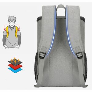 Sac isotherme de grande capacité pour l'extérieur, sac à dos isotherme double pour pique-nique, randonnée, camping, plage, imperméable et isolé - Product Image 3