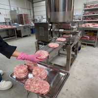 Machine à hamburgers entièrement automatique - Moule à viande multi-formes pour hamburgers de bœuf, nuggets de poulet pour restaurant