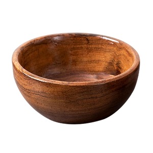 Bol en bois de qualité supérieure, fait main, en bois naturel, pour la maison, la cuisine, la salle à manger et les restaurants, disponible à la vente - Product Image 3