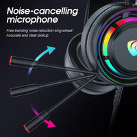 Auriculares para Juegos con Cancelación Activa de Ruido (ANC), Iluminación RGB, Refuerzo de Bajos, Sonido Envolvente 7.1, AAC, Conexión por Cable, para Computadora