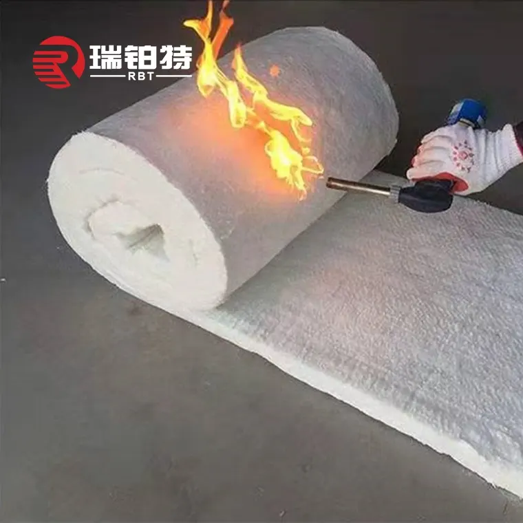 आग प्रतिरोधी कंबल गर्मी इन्सुलेशन एल्यूमीनियम सिलिकेट सिरेमिक फाइबर कंबल