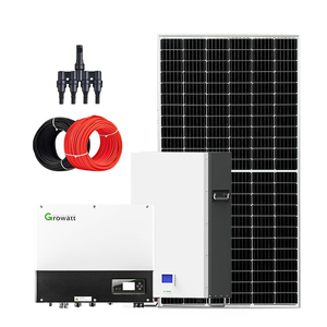 Système de production d'énergie solaire photovoltaïque efficace en Chine, 30 kW, panneaux monocristallins en silicium à montage au sol, MPPT, lithium-ion - Product Image 3
