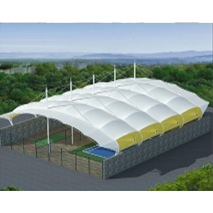 Estructuras tensadas de PVC para canchas de pádel, carpas para estadios, estructuras tensadas, techos deportivos, carpas para canchas de baloncesto, planta de fabricación - Product Image 2