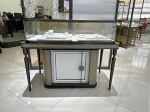 Exhibidor de Joyería de Lujo con Marco de Metal y Vidrio, Diseño Moderno, Precio al por Mayor, Calidad Superior - Product Image 4