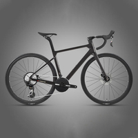 Vélo de route en fibre de carbone personnalisable à 13 vitesses, guidon intégré, jantes de 30 mm, frein à disque hydraulique, vélo de course, aventure