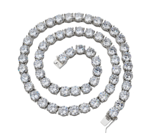 Ultima Tendenza Moda <span class=keywords><strong>Collana</strong></span> Tennis in Argento Vero 5MM Fatta a Mano per Uomo - Product Image 6