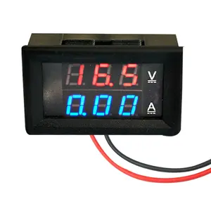 BJ-VM04 AC60-500V数字电压表测试仪0.56英寸迷你数字电压表电流表双显示10A伏安培表