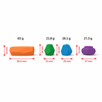 Blocs empilables géométriques amusants en silicone personnalisés pour enfants, jouets éducatifs souples pour le jeu, reconnaissance des formes, sans BPA