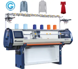 Cotton and Others Blended Yarns Flat Sweater Knitting Machine with Sinker