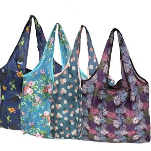 Stock Environmental Polyester Durable Shopping Custom Design Shopping Bag Durable Tapestry Tote Bag Grocery Bag - Product Image 1