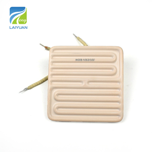Laiyuan 220V 600W 120*120mm Flat Shape Electric Ceramic <strong>Infrared</strong> <strong>Heater</strong> with Thermocouple Wire