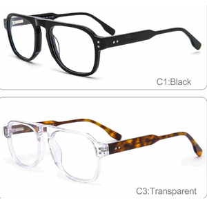 Monturas de Gafas de Acetato, Monturas de Gafas Retro, Montura Gruesa, Diseño que se Ajusta al Rostro, Montura Antideslizante para Unisex - Product Image 2