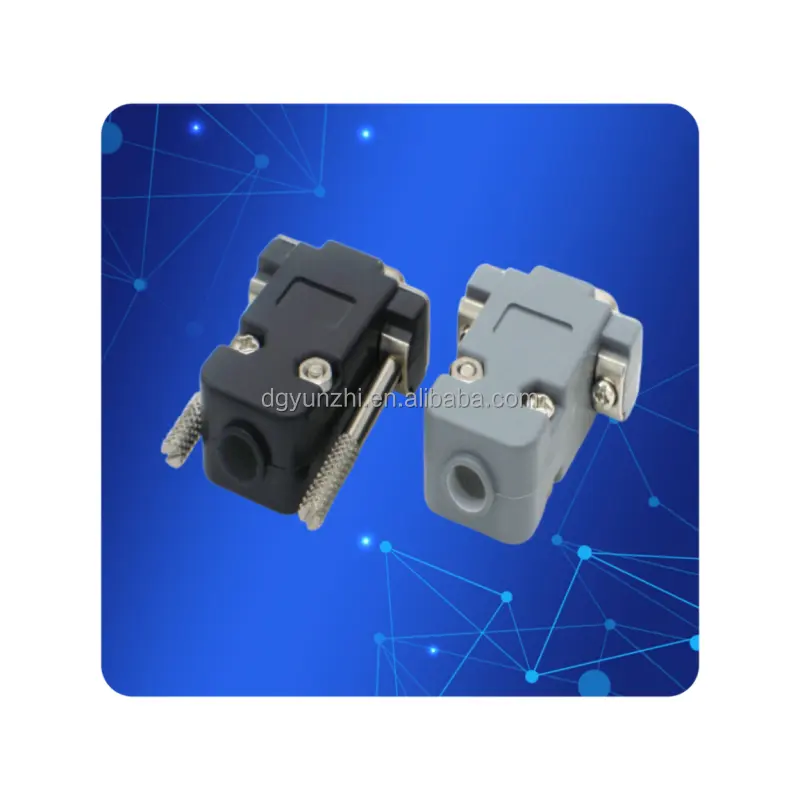 DB15 connector VGA plug D type 15 pinhole port socket adapter male and male screw installation+housing DP15