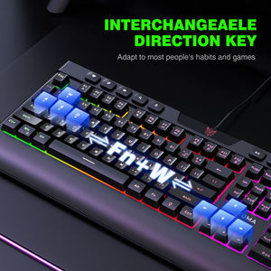 Combo de Teclado y Ratón para Juegos ONIKUMA G21 <span class=keywords><strong>CW902</strong></span> con Luz RGB, Profesional, USB, Cableado, 104 Teclas, Resistente al Agua, Estándar, Muestra Gratuita - Product Image 3
