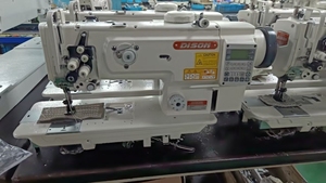 Máquina de Coser de Doble Aguja de Triple Arrastre para Trabajo Pesado DS-1560D-7 con Cortahilos Automático - Product Image 2