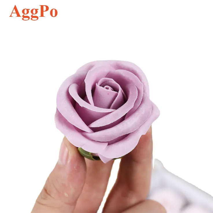 50 Pcs सेट पुष्प सुगंधित स्नान साबुन गुलाब का फूल पंखुड़ियों फूल साबुन वेलेंटाइन दिवस के लिए उपहार बॉक्स सेट