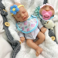 Poupée Reborn en Silicone de Qualité Artistique pour Bébés, 12/18 Pouces, Taille et Poids Réels 1:1, Caractéristiques Faciales 3D pour Artistes Reborn Professionnels
