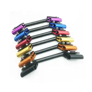 Universele Volledige Cnc Aluminium Race Speciale Split Stuur Laserschaal Ninja 400 Clip Ons Stuur