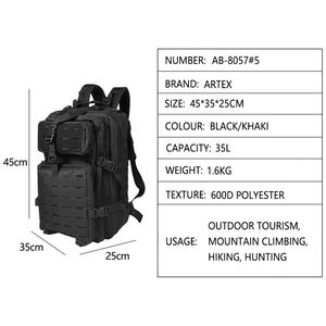 Custom Tactical <b>Backpack</b> Rucksack Waterproof Spare Tire Bag <b>Backpack</b> Molle Tactical <b>Backpack</b> <b>45L</b> Custom Logo - Product Image 3