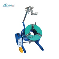 Support de torche à réglage manuel, rotation de tuyau rond de 500 mm, capacité de 300 kg, table rotative de soudage avec boîtier de minuterie 220V