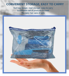 Kit de Aseo para Perros de 6 Piezas con Peine para Pulgas, Cepillo de Baño, Cortaúñas para Gatos y Cepillos de Plástico para la Muda para el Cuidado de Mascotas - Product Image 5