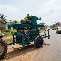 Foreuse de puits d'eau électrique motorisée, profondeur 200m, pour usage agricole et domestique