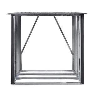 Abri De Stockage De Bois Abris a Bois De Chauffage Soporte De Bois De Chauffage Abri De Stockage De Bois Acier galvanizado