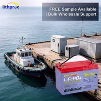 Batterie LiFePO4 24V 120AH Grade A Fiable 6000+ Cycles Profonds Marine Bluetooth Smart BMS Connecteur Anderson CE RoHS IP67 OEM ODM