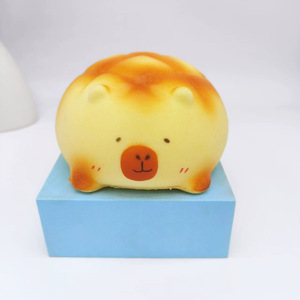 Custom Cute Butter Bear Slow Rebound <b>Squishy</b> Toy Soft Squeeze Stress Relief Toy For Kids Wholesale - Product Image 4