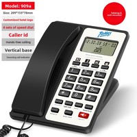 Téléphone fixe filaire pour hôtel avec numérotation rapide et façade personnalisable, idéal pour les projets hôteliers