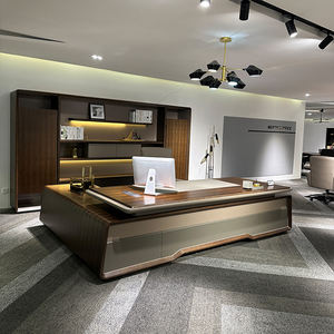 Scrivania direzionale classica scrivania da ufficio scrivania da <span class=keywords><strong>lavoro</strong></span> a forma di L per la gestione dell'ufficio - Product Image 1