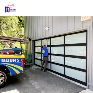 Conception <span class=keywords><strong>de</strong></span> ferme moderne <span class=keywords><strong>Porte</strong></span> <span class=keywords><strong>de</strong></span> <span class=keywords><strong>garage</strong></span> isolée 16x7 <span class=keywords><strong>pour</strong></span> <span class=keywords><strong>2</strong></span> <span class=keywords><strong>voitures</strong></span> Portes <span class=keywords><strong>de</strong></span> <span class=keywords><strong>garage</strong></span> sectionnelles en alliage d'aluminium Isolation phonique en verre - Product Image 3