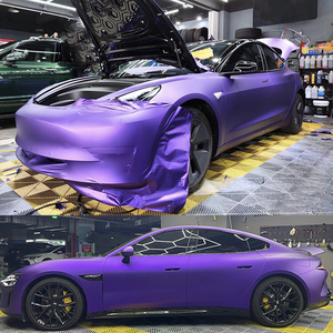 <span class=keywords><strong>Film</strong></span> Vinyle Adhésif Mat PVC/PET Violet pour Voiture, Effet Peinture Originale, Sans Bulles, Décalcomanie Intérieure/Extérieure, <span class=keywords><strong>Film</strong></span> DIY pour Changement de Couleur de Voiture - Product Image 4