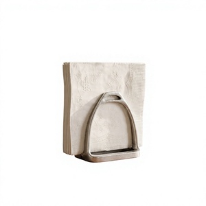 Support de serviettes en métal en forme de tête de cheval, style européen, étanche, pour table à manger, décoration de la maison, restaurant, cuisine, plateau de table haut de gamme - Product Image 1