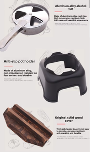 Vaporiera Giapponese per Alcolici, Pentola da Campeggio in Lega di Alluminio per Oolong, Pentole Naturali per Cottura a Vapore - Product Image 6