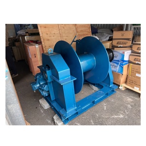 รอกไฮดรอลิกทางทะเลเหล็กกล้า 3 ตัน พร้อมใบรับรอง CCS สายสลิงยาว 50 เมตร รับประกัน 1 ปี จัดส่งรวดเร็ว - Product Image 1