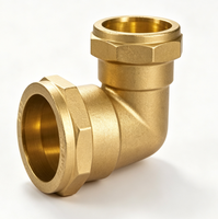 Coude de réduction à compression en laiton 54mm 42mm, raccord coudé à 90 degrés pour tuyauterie multicouche