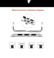 Gran oferta de lujo 41mm 40mm 45mm 49mm 44mm Acero inoxidable Metal reloj inteligente Correa conector adaptador para Apple Watch