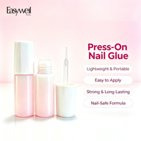 Easywell vente en gros 2/7g de colle à ongles forte à séchage rapide OEM/ODM embouts de décoration d'art acrylique accessoires de kit de colle à ongles à presser