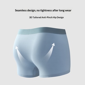Paquete de 80 Calzoncillos <span class=keywords><strong>Boxer</strong></span> para Hombre, Corte Medio, Modal, con Entrepierna Antibacterial 7A, Sin Costuras, Transpirables, ODM - Product Image 4