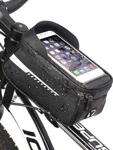 Pour <span class=keywords><strong>ROCKBROS</strong></span> nouveau Design <span class=keywords><strong>cadre</strong></span> <span class=keywords><strong>de</strong></span> cyclisme en plein air sac <span class=keywords><strong>de</strong></span> vélo avant avec support <span class=keywords><strong>de</strong></span> téléphone tactile à écran pour l'équitation - Product Image 2