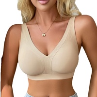 Soutien-gorge sans armatures à bonnets fins, populaire à l'international, tailles européennes et américaines, avec finition lisse et sans coutures, en tissu respirant, pour adultes