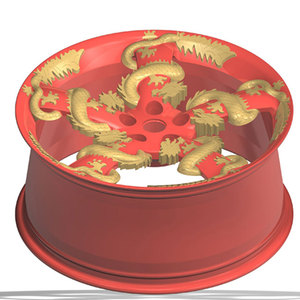 Llantas de Aleación de Aluminio Cromado de Alto Estándar Flrocky, Personalizadas con Patrón de Dragón de Tamaño Completo - Product Image 3