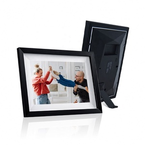 WIFI NFT Digital Signage and Displays App Remote Control Advertising 2k 4k Wood OEM Digital Photo Frame Digital Wooden <b>Led</b> <b>Clock</b> - Product Image 1
