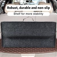 Sac de rangement pliable haute capacité pour voiture, design moderne, en plastique PET, organisateur de coffre, sac de rangement pour voiture