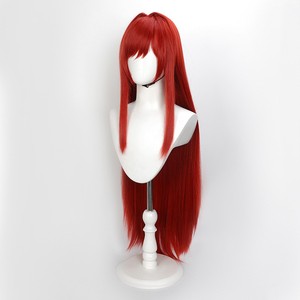 Perruque de cosplay <span class=keywords><strong>Rappi</strong></span> Red Hood en gros, 100 cm de long, rouge, la déesse de la victoire, Nikke Anime, perruque synthétique pour fête d'Halloween - Product Image 4