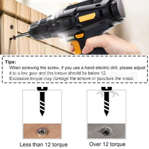 480Pcs <b>Flat</b> Head Self Tapping Wood <b>Screws</b> Metric Phillips Carbon Steel Assembly Kit - Product Image 4