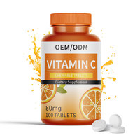 Comprimés de vitamine C naturelle personnalisés de haute qualité comprimés à mâcher de vitamine C pour les suppléments de rappel immunitaire