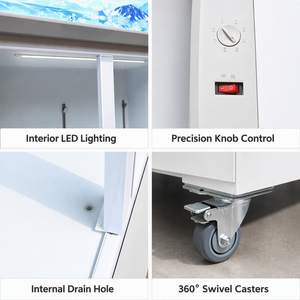 Commercial Standing Display Showcase Drinks Chiller Two 2 Double Glass Door Cooler Low Noise Refrigerators <strong>Fridge</strong> for <strong>Redbull</strong> - Product Image 6