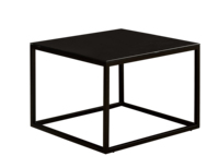 Table d'appoint moderne nordique meubles de maison Table basse creuse en bois de fer noir table d'appoint
